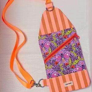 Tula Pink Mini Crossbody Bag: Bee Print Sling Purse